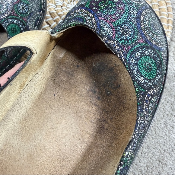 Alegria Dayna 327 Mary Jane Shoes Leather Comfort in Multi Spiro Blues 39/US 9 - Picture 14 of 15